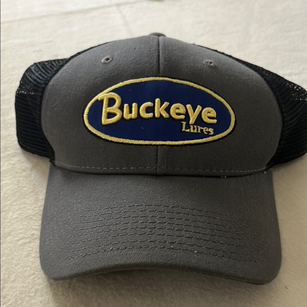 Buckeye Lures Hat. NWOT. Black and gray.